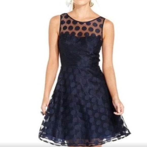 Betsey Johnson Dresses & Skirts - Betsey Johnson Polka Dot Fit & Flare Dress so. 10